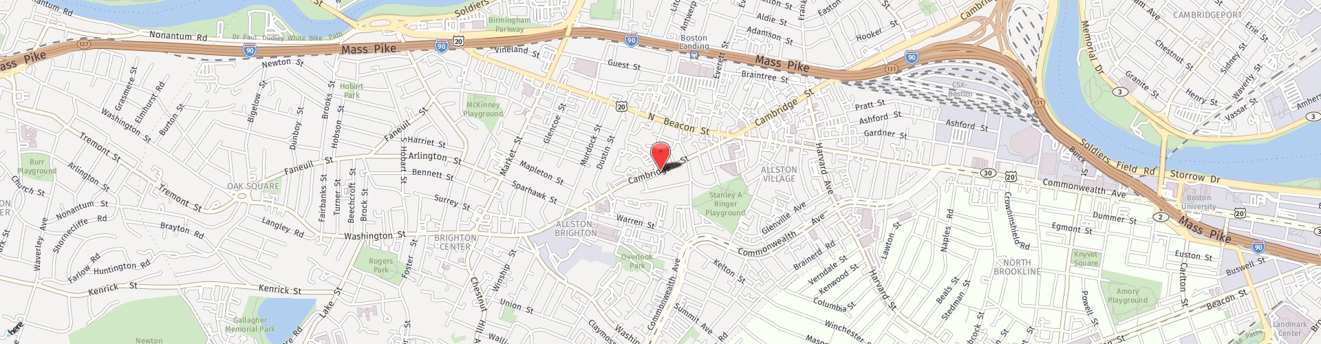 Location Map: 599 Cambridge St Allston, MA 02134
