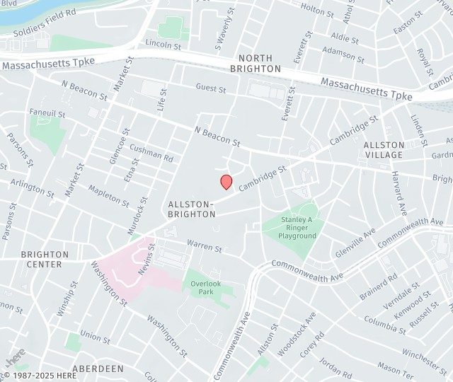 Location Map: 599 Cambridge St Allston, MA 02134