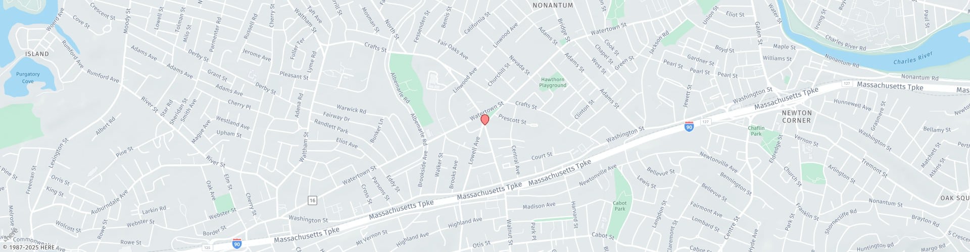 Location Map: 130 Walnut St Newtonville, MA 02460