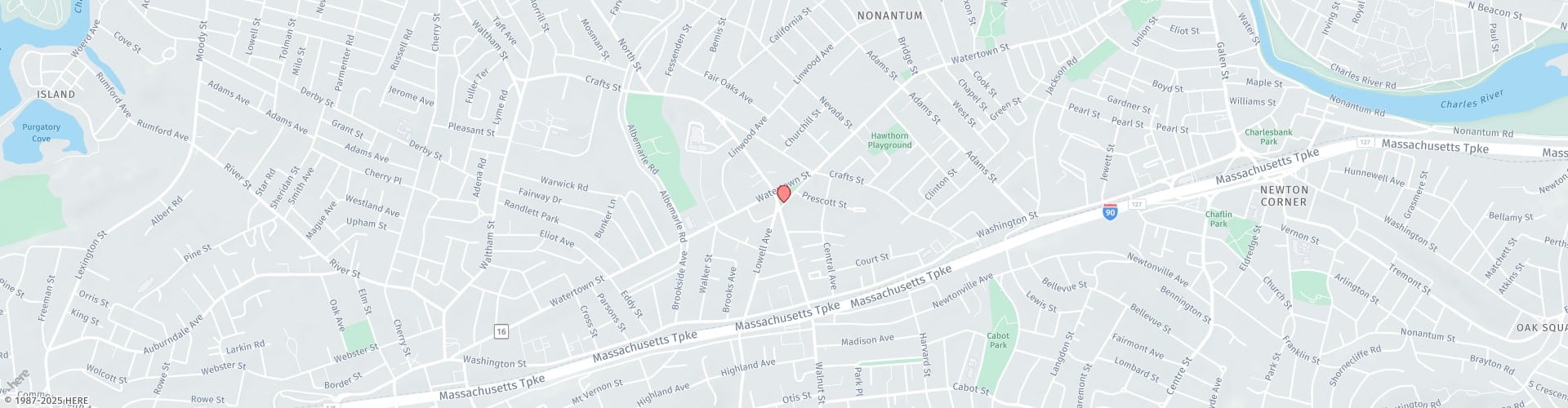 Location Map: 130 Walnut St Newtonville, MA 02460