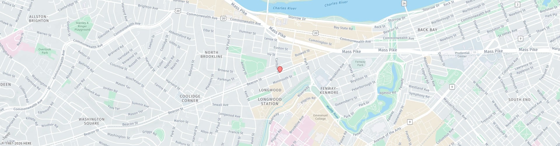 Location Map: 1051 Beacon St, Suite 409 Brookline, MA 02446